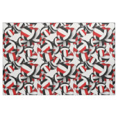 red black team colors volleyballs scalable pattern ファブリック (ファットクウォーター)