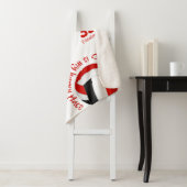 red black volleyball court happy place typography シェルパブランケット (インサイチュ)