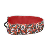 Red Black White Abstract Haida Face Native Art アスレチックヘッドバンド (左)