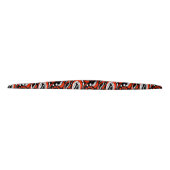 Red Black White Abstract Haida Face Native Art タイヘッドバンド (正面)