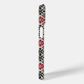 Red Black White Geometric Keffiyeh Folk Pattern Case-Mate iPhoneケース (裏面 / 右)