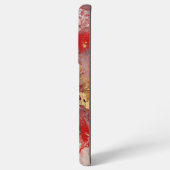 Red Black White Oil Paint Print Samsung Galaxyケース (裏面横)