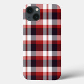 Red Black White Plaid Case-Mate iPhoneケース (裏面)