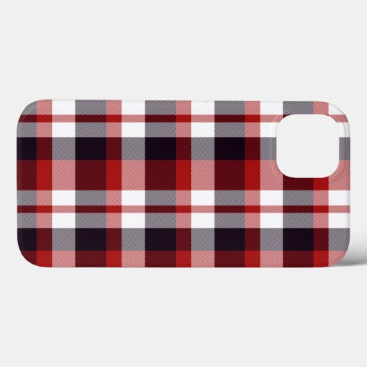 Red Black White Plaid Case-Mate iPhoneケース (裏面 (横))