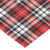 Red Black White Plaid Tartan Pattern Design  テーブルクロス (アングル)
