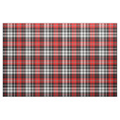 Red Black White Plaid Tartan Pattern Design  ファブリック (ファットクウォーター)