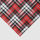 Red Black White Plaid Tartan Pattern Design 薄葉紙 (詳細)