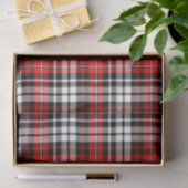 Red Black White Plaid Tartan Pattern Design 薄葉紙 (ギフト)