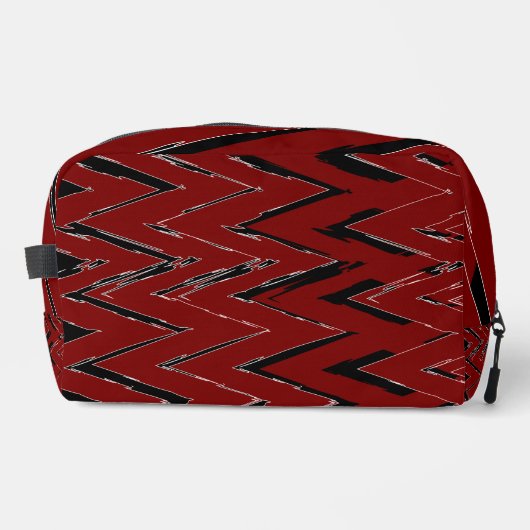 Red, Black & White Zigzag – Bold & Artistic  ドップキット (正面)