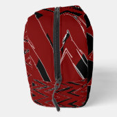 Red, Black & White Zigzag – Bold & Artistic  ドップキット (右)