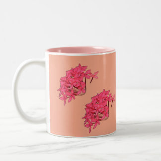 Red Bloom Beauty Mug - Where Every Sip is a Deligh ツートーンマグカップ