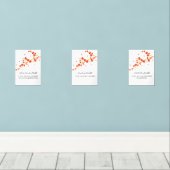 Red Blossom Ramadan Wall Art – Dua Set  (ウッドフロア)