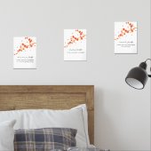 Red Blossom Ramadan Wall Art – Dua Set  (寝室)