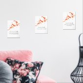 Red Blossom Ramadan Wall Art – Dua Set  (リビング)