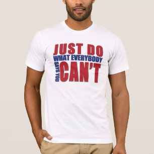 RED/BLUEできないことをどんなEVERBODYが言うかちょうどして下さい Tシャツ
