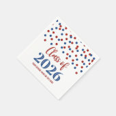 Red Blue コンフェッティ 2026年卒業記念 ナプキン スタンダードカクテルナプキン (角)