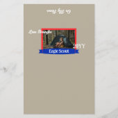 Red, Blue, Beige Eagle Scout Candy Bar Wrapper チラシ (正面)