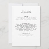 Red & Blue Coral Reef Marble Stone Mandala Wedding 招待状 (裏面)