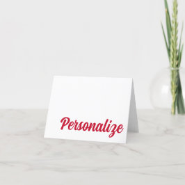 RED、BLUE Dallas、TXノートカパーソナライズされたード サンキューカード