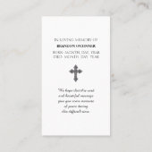 Red Blue Green Orange Fish Shack Prayer Card 名刺 (裏面)