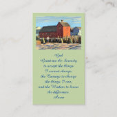 Red Blue Green Orange Fish Shack Prayer Card 名刺 (正面)