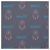 Red Blue Modern Boho Baby Dreamcatcher ファブリック (見本)