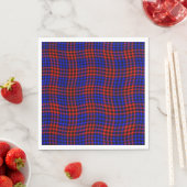 Red Blue Plaid Checker Seamless Pattern スタンダードランチョンナプキン (インサイチュ)