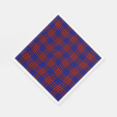 Red Blue Plaid Checker Seamless Pattern スタンダードランチョンナプキン (角)