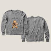 Red Blue Plaid Christmas Gingerbread Cookie (デザイン 正面&背面)