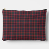 Red Blue Plaid Tartan Pattern アクセサリーポーチ (正面)