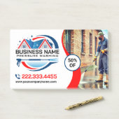 Red Blue Power Wash House Cleaning Services ポストイット (デスク)