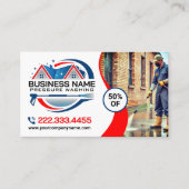 Red Blue Power Wash House Cleaning Services 名刺 (正面)