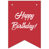 Red Blue Stripes Doggy Party バンティングフラッグ (第2の旗)