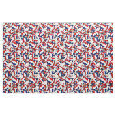 red blue team colors volleyballs pattern ファブリック (ヤード)