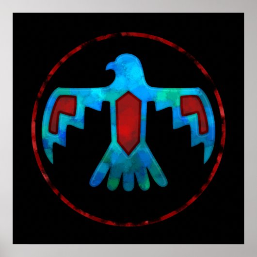 Red & Blue Thunderbirdポスター ポスター (正面)