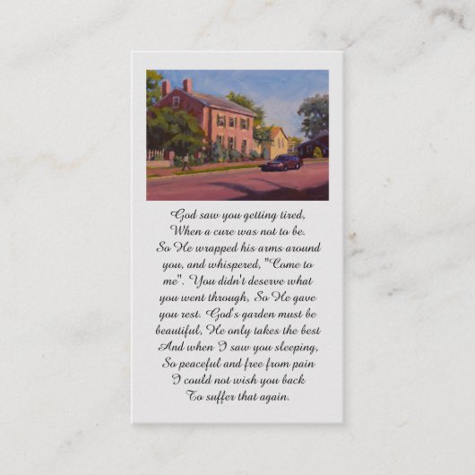 Red Blue Yellow Green Hugs and Love 名刺 (正面)