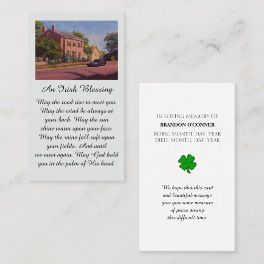 Red Blue Yellow Green Safely Home 名刺 (正面/裏面)