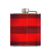 Red Bokeh Buffalo Plaid Personalised フラスク (裏面)