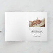 Red Bold Retro Merry Typography Photo Christmas シーズンカード (内部)