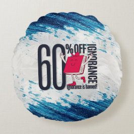 Red Book Character Ignorance Banned Round Pillow ラウンドクッション