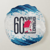 Red Book Character Ignorance Banned Round Pillow ラウンドクッション (裏面)