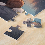 Red Border Collie ジグソーパズル (側面)