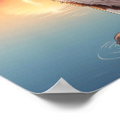 Red Border Collie ポスター (角)