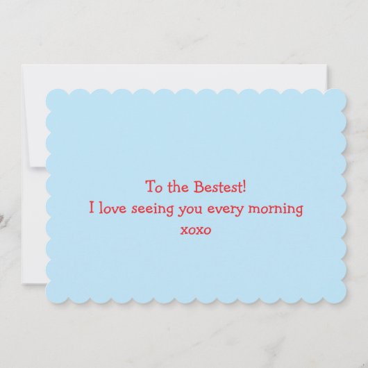 Red Border Scallop PHOTO Valentine's Day (裏面)