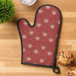 Red Botanical Christmas 鍋つかみ