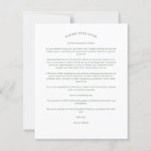 Red Botanical Initials Elegant Wreath Wedding Pic (裏面)