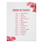 Red bougainvillea wedding order of events ポスター (正面)