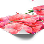 Red bougainvillea wedding order of events ポスター (コーナー)