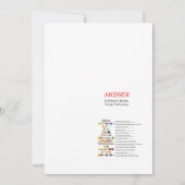 Red Bow Baby Shower - Editable Name, 5x7 招待状 (裏面)