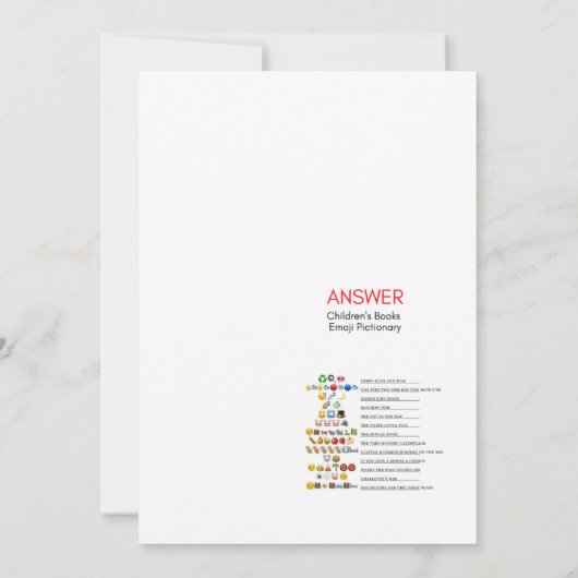 Red Bow Baby Shower - Editable Name, 5x7 招待状 (裏面)